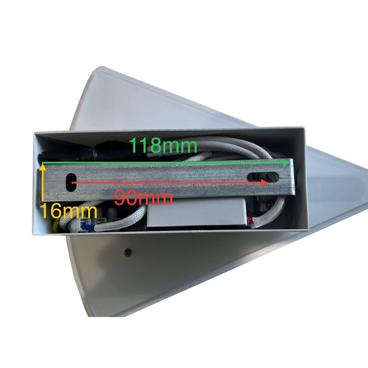 SURAT: City Series LED Dual-CCT Interior Triangular Dimmable Wall Light