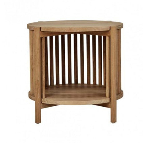 Sage Teak Side Table - Natural - 0.5m