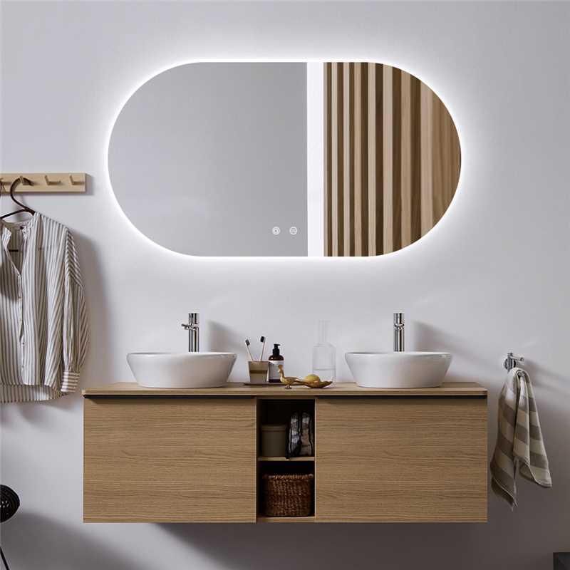 SAINOS Backlit LED Oval Frameless Mirror 1800/1500/1200/1000mm