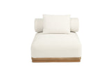 Santiago Grade Teak Outdoor Ottoman/ Corner Sofa