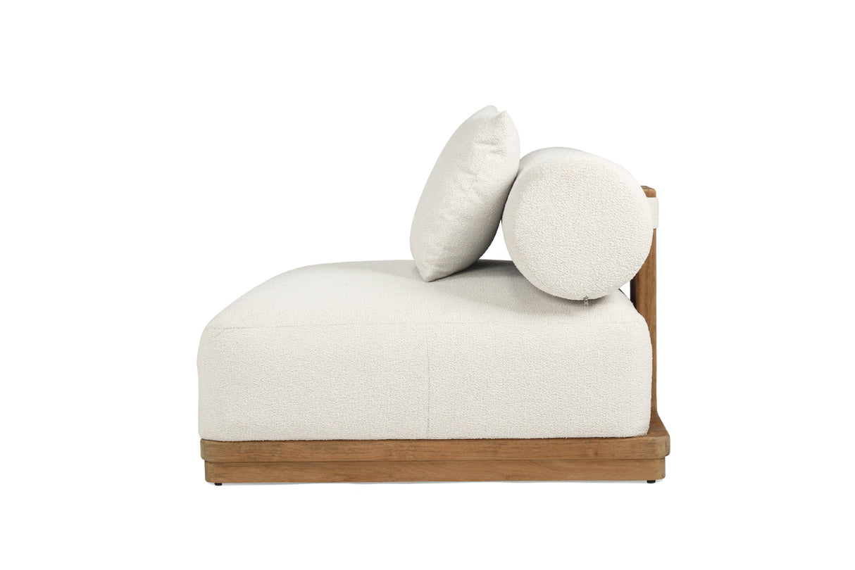 Santiago Grade Teak Outdoor Ottoman/ Corner Sofa