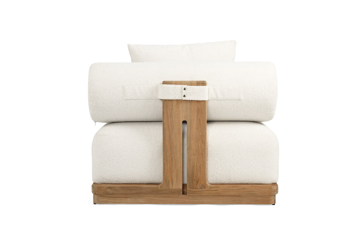 Santiago Grade Teak Outdoor Ottoman/ Corner Sofa