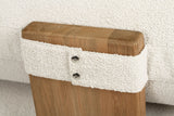 Santiago Grade Teak Outdoor Ottoman/ Corner Sofa