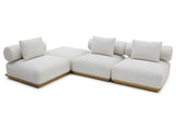 Santiago Grade Teak Outdoor Ottoman/ Corner Sofa
