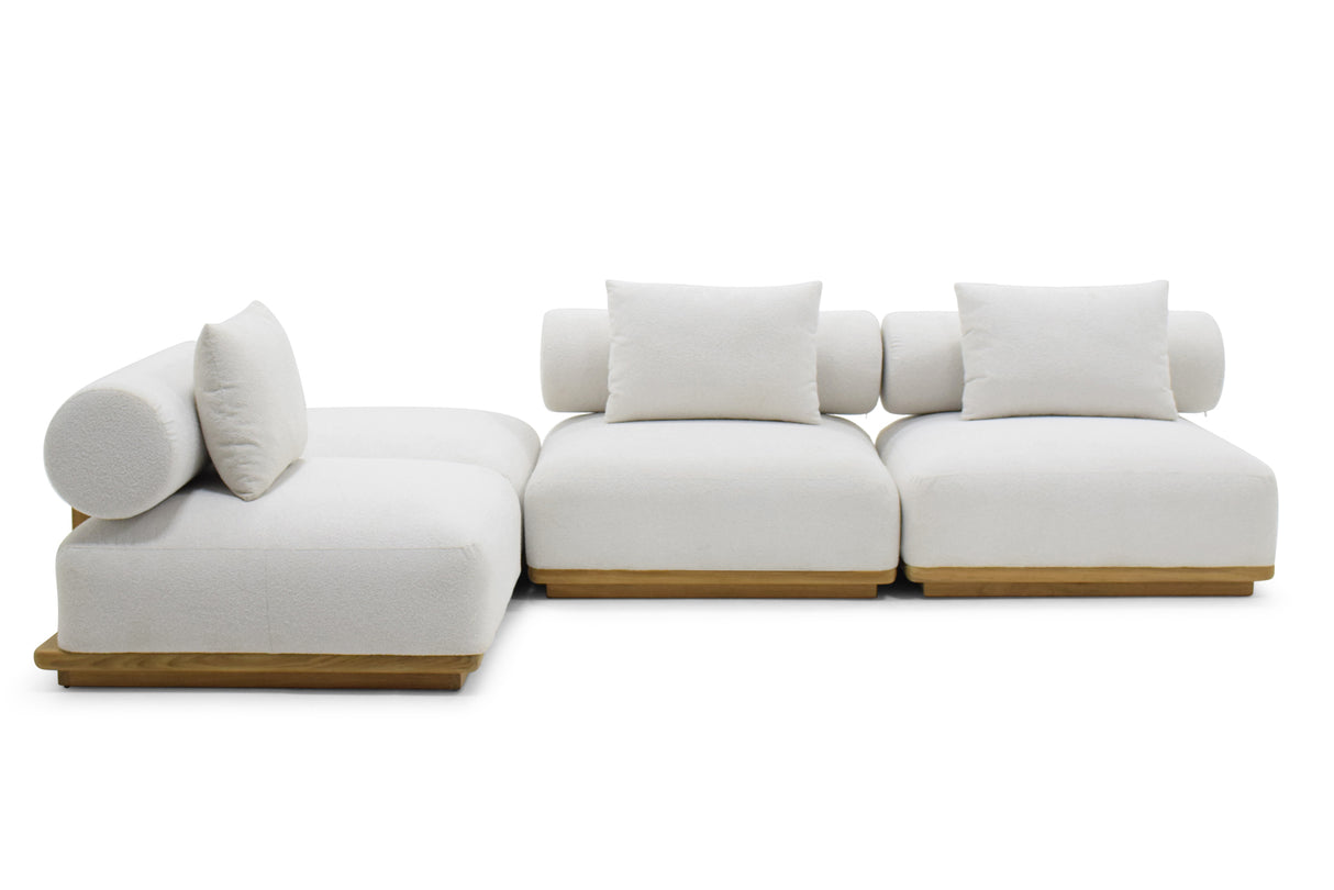 Santiago Grade Teak Outdoor Ottoman/ Corner Sofa