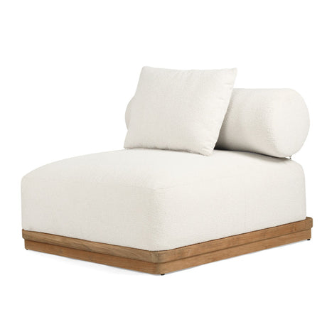 Santiago Grade Teak Outdoor Sofa (1 Seater Sectional)