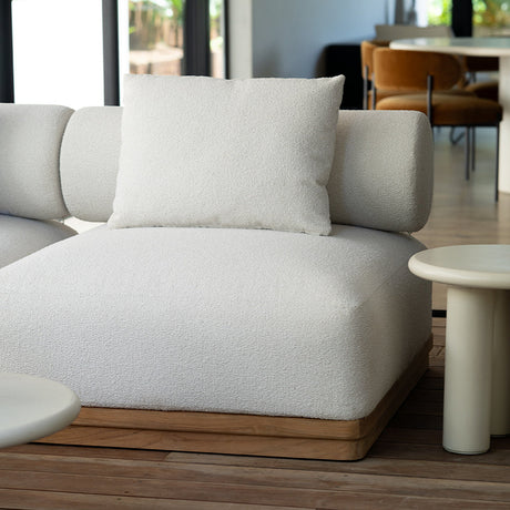 Santiago Grade Teak Outdoor Sofa (1 Seater Sectional)