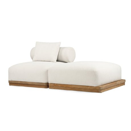 Santiago Grade Teak Outdoor Sofa (1 Seater Sectional)