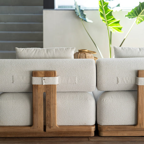 Santiago Grade Teak Outdoor Sofa (1 Seater Sectional)