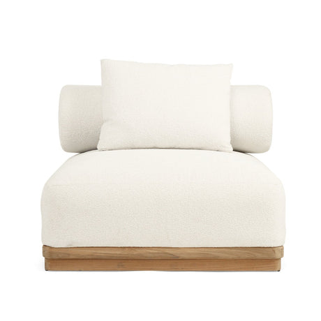 Santiago Grade Teak Outdoor Sofa (1 Seater Sectional)
