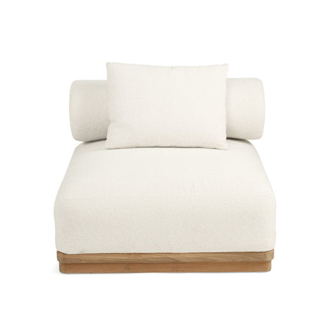 Santiago Grade Teak Outdoor Sofa (1 Seater Sectional)