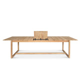 Santiago Outdoor Extension A-Grade teak Dining Table – 2.4m-3m