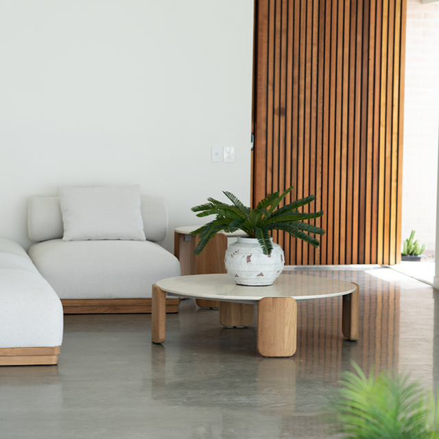 Santiago Teak legs Outdoor Coffee Table - 1.27m