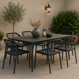 Sarah Outdoor Dining Chair - Charcoal