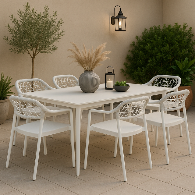 Sarah Outdoor Dining Chair - Light Grey