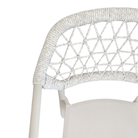 Sarah Outdoor Dining Chair - Light Grey