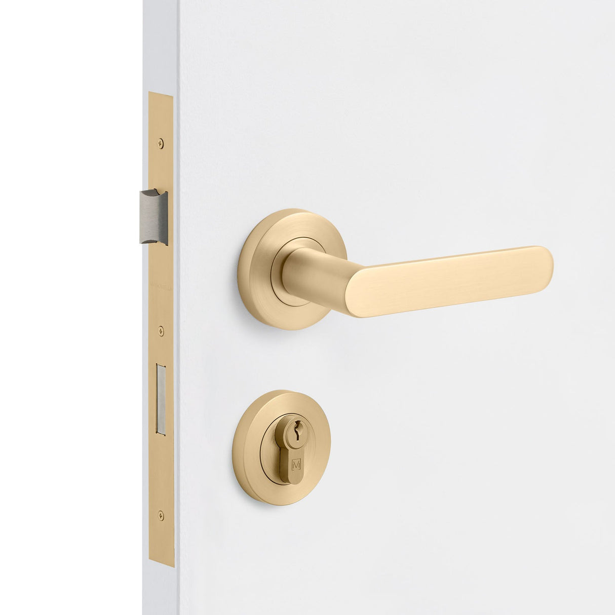 Manovella Entrance Door Kit- Fairhaven-Satin Brass