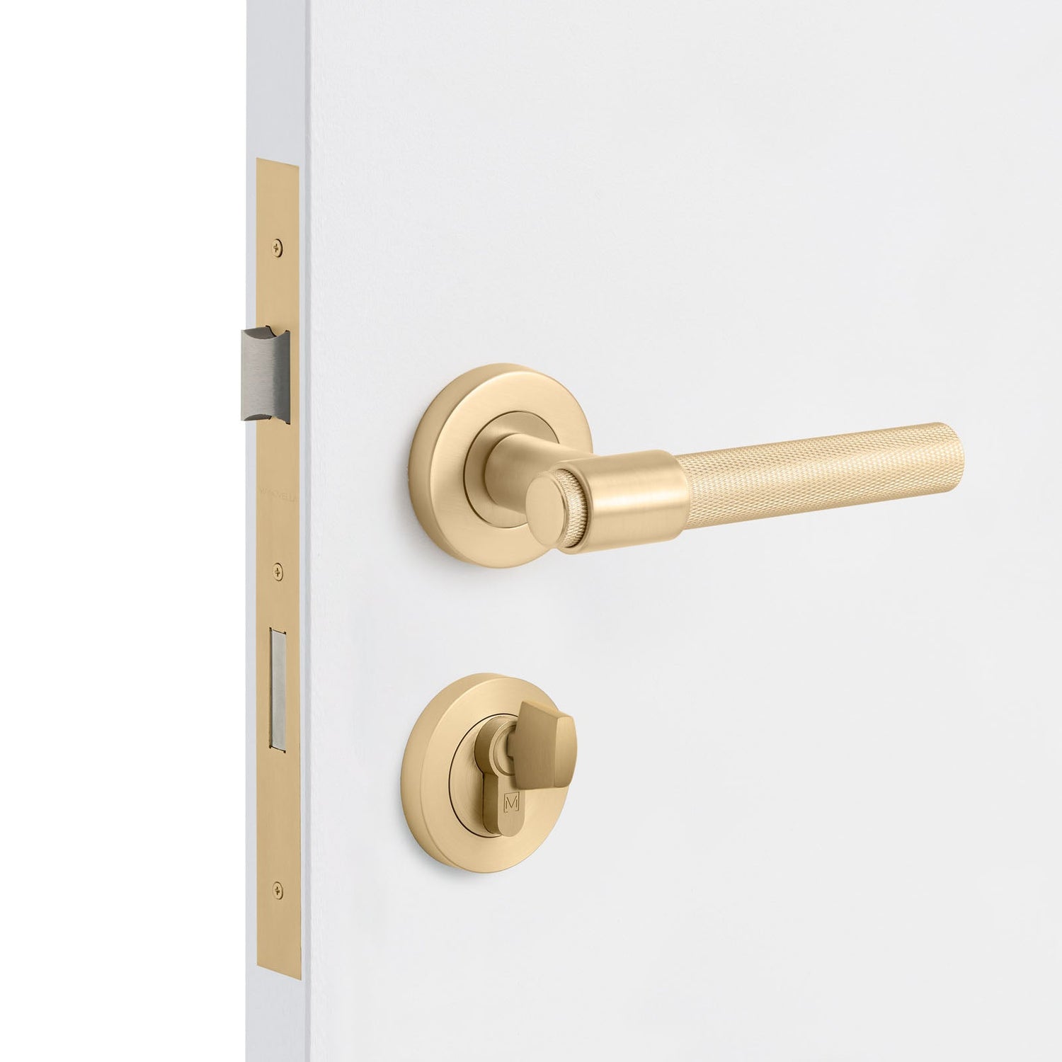 Manovella Entrance Door Kit- Rosedale-Satin Brass