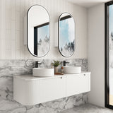 SAVIO Wall Hung Curve Vanity Matte White (All Sizes)