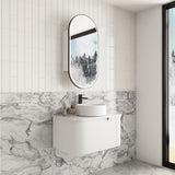 SAVIO Wall Hung Curve Vanity Matte White (All Sizes)
