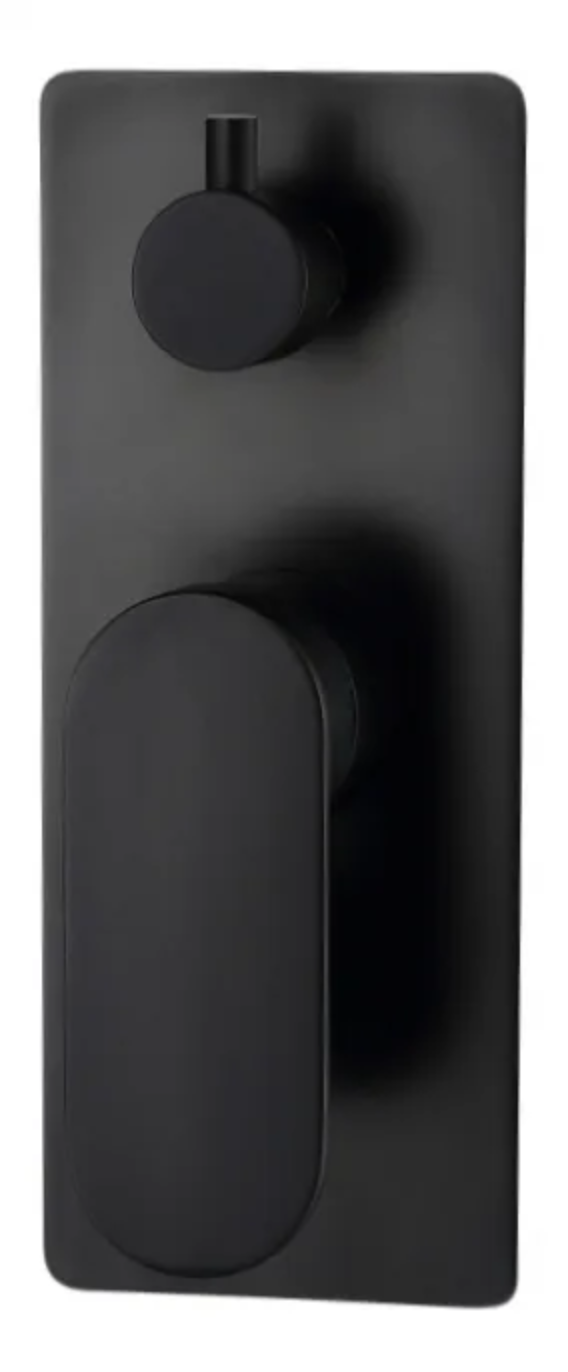 VETTO Shower/Wall Mixer with Diverter - Matte Black