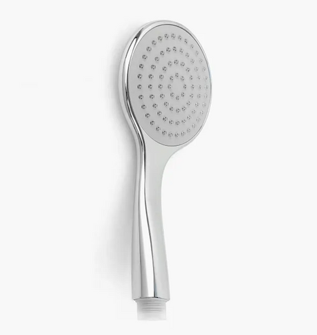PAVIA Shower Rail with Round Handheld Shower Piece - Chrome