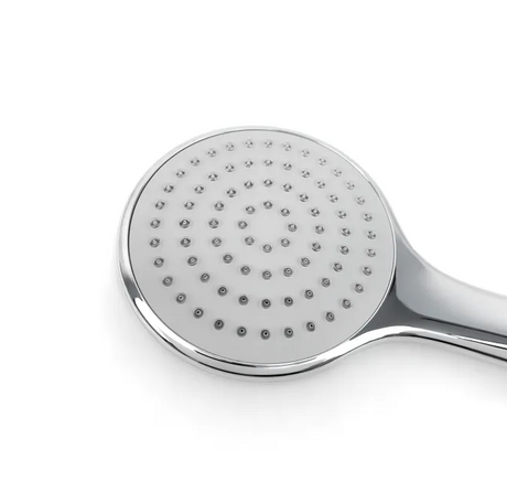 PAVIA Shower Rail with Round Handheld Shower Piece - Chrome
