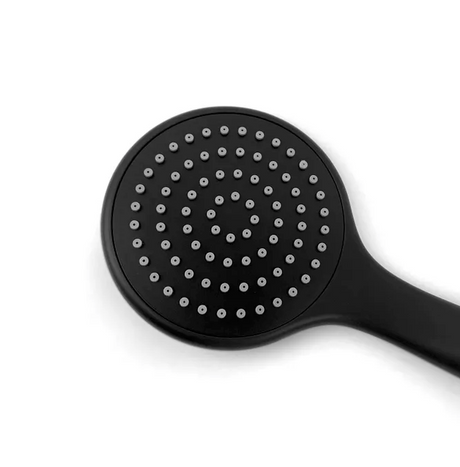 PAVIA Shower Rail with Round Handheld Shower Piece - Black