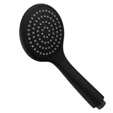 PAVIA Shower Rail with Round Handheld Shower Piece - Black