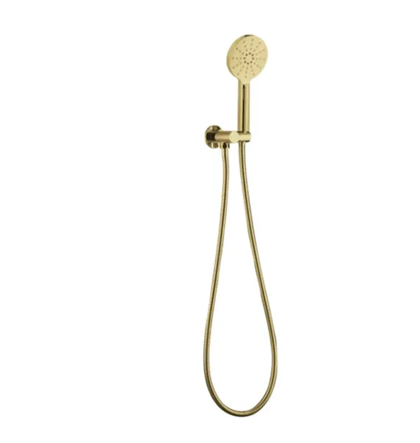 PAVIA Handheld Shower Set Round - Brushed Gold
