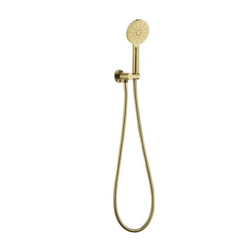 PAVIA Handheld Shower Set Round - Brushed Gold