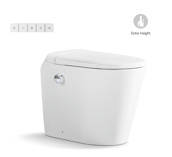 AUTOLUX Rimless Wall Faced Floor Smart Toilet