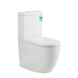 Veda Rimless Gloss White Toilet Suite