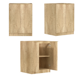 Byron Natural Oak Laundry Cabinet Set 1305x600x2100mm (Style C)