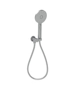 Cora Round Hand Shower On Wall Outlet Bracket - Brushed Gun Metal