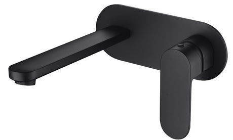 Cora Wall Basin Mixer - Matte Black