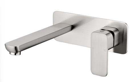 Eden Wall Basin Mixer - Brushed Nickel
