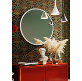 MARMO LED Round Solid Surface Frame Mirror 700x700mm
