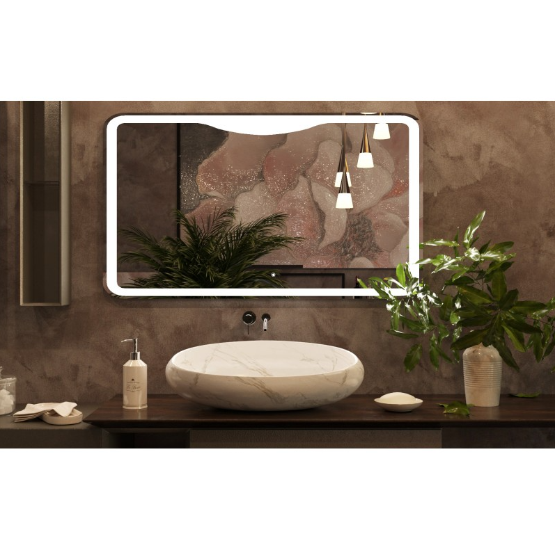BELBAGNO LED Rectangle Frameless Mirror 1200x700mm - Clearance