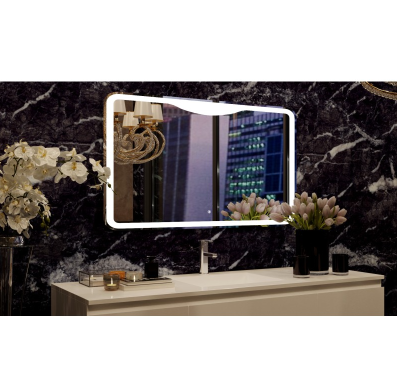 BELBAGNO LED Rectangle Frameless Mirror 1200x700mm - Clearance