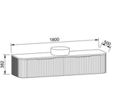 Timberline SANTOS Fluted Wall Hung Vanity (All Sizes)