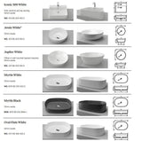 Timberline SANTOS Fluted Wall Hung Vanity (All Sizes)