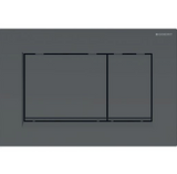 Geberit Sigma30 Flush Plate – Matt Black Finish, Black Trim