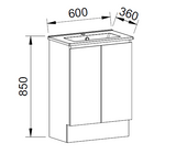 Timberline FLORIDA ENSUITE Single Bowl Floor Standing Vanity (All Sizes)