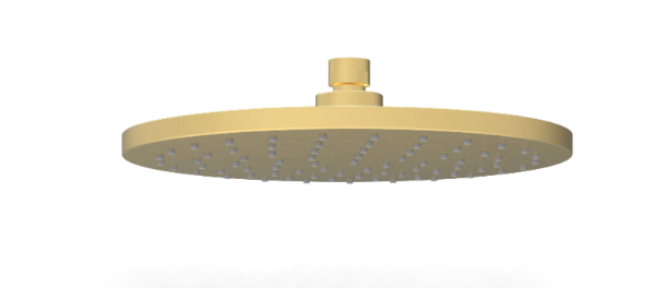 Otus Round Overhead Shower 200mm - Brushed Gold