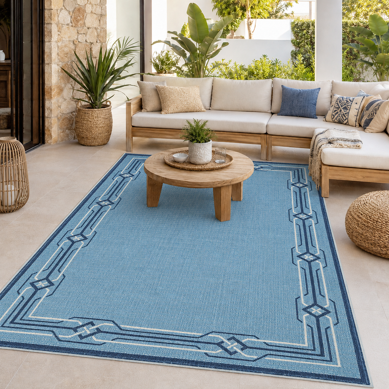 Seaside 6666 Blue Rug