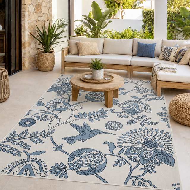 Seaside 7777 White Rug