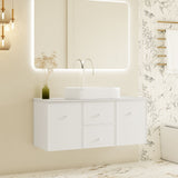 Seattle Wall Hung Vanity Cabinet Matte White 