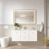 Seattle Wall Hung Vanity Cabinet Matte White 