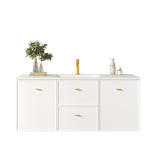 Seattle Wall Hung Vanity Cabinet Matte White 